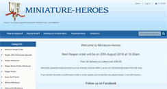 Desktop Screenshot of miniature-heroes.co.uk