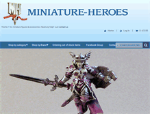 Tablet Screenshot of miniature-heroes.co.uk